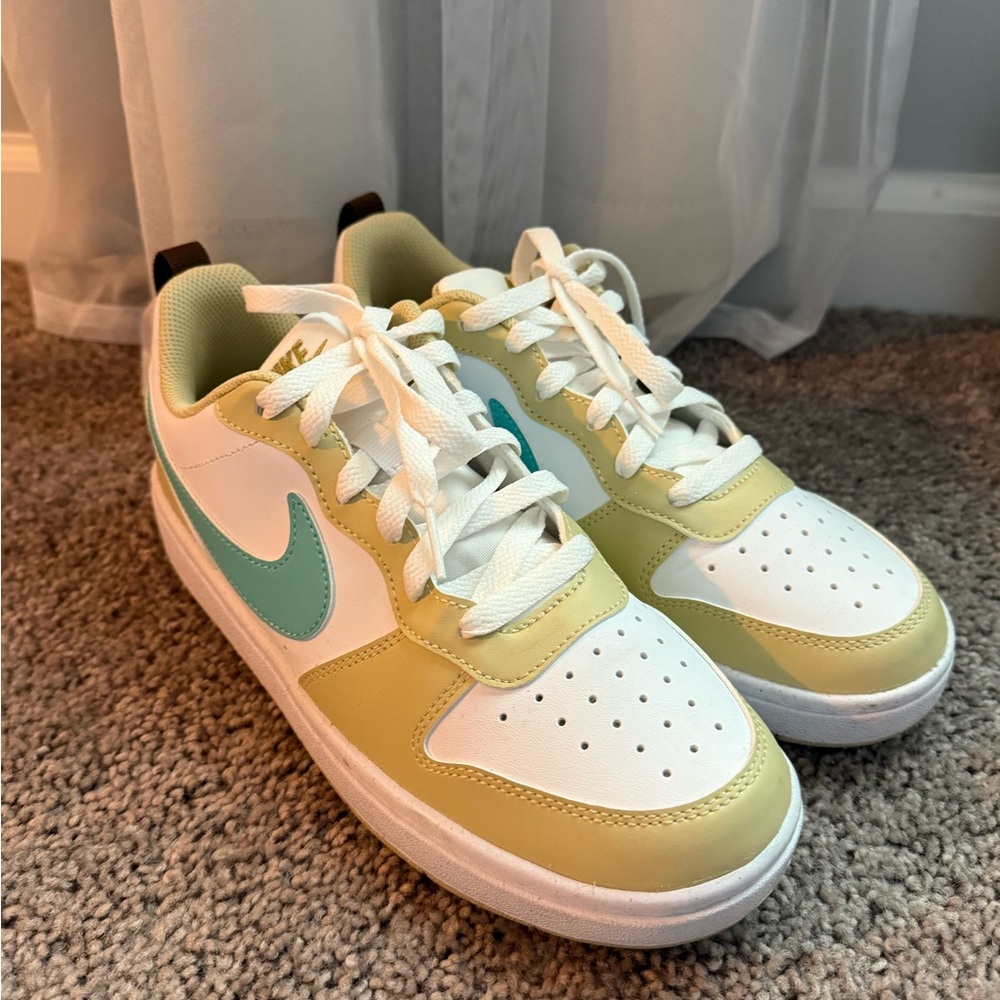 Nike Kids' Yellow, White, and Teal Sneakers
